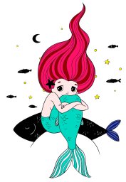 Мечтательная русалочка 1