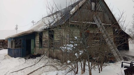 В Верхнедвинском районе при пожаре в доме погиб пенсионер