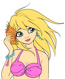 Русалка слушает звуки океана 1