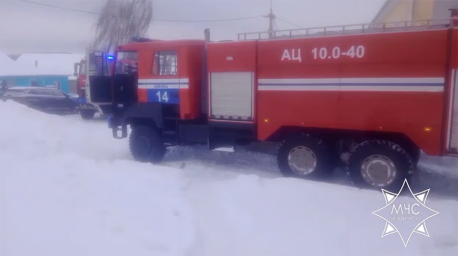 Пожилая женщина спасена при пожаре в Воложинском районе Пожилая женщина спасена при пожаре в Воложинском районе
