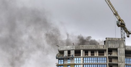 Загорание на крыше здания на ул. Леонида Левина в Минске ликвидировано