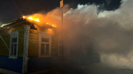 Сын спас пожилого отца при пожаре в Столинском районе