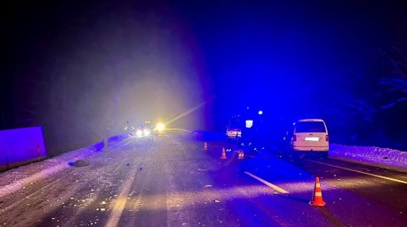 В Лиозненском районе в грузовик врезалась легковушка, ее водитель погиб