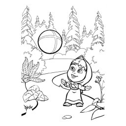 Маша с мячиком