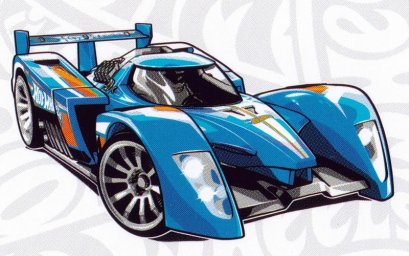 Спорткар Хот Вилс на трассе 1