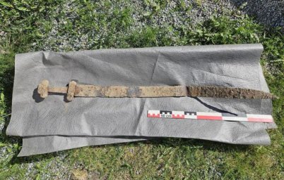 В Норвегии школьник нашел меч эпохи викингов во время экскурсии