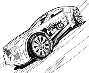 Гонщик Хот Вилс на спуске 0