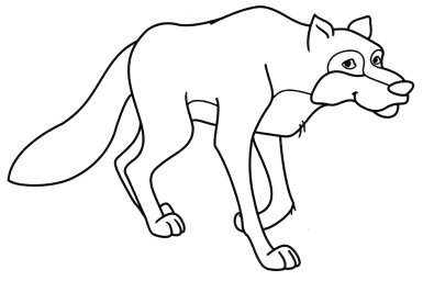 Волк на прогулке 0