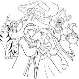 Алладин и Жасмин смотрят друг на друга