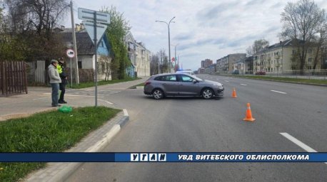 Легковушка сбила велосипедиста в Витебске