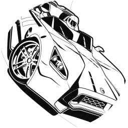 Гонщик Хот Вилс на вираже