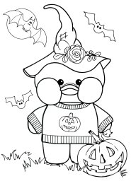 Уточка на хэллоуин 0