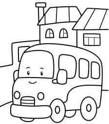 Автобус едет