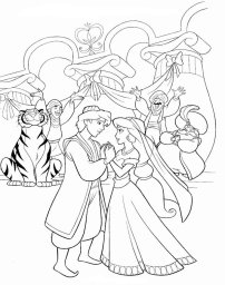 Алладин и Жасмин смотрят друг на друга 0