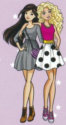 Барби с подружкой идут гулять 1