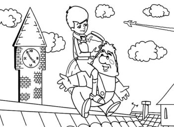 Малыш и Карлсон летят