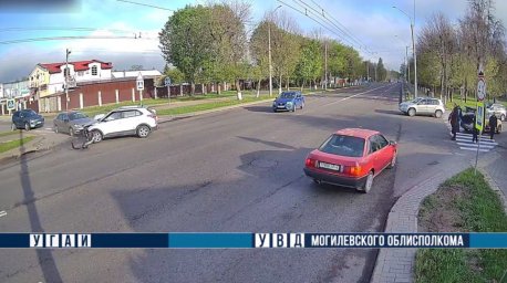 Ребенок-пассажир пострадал при столкновении двух легковушек в Могилеве