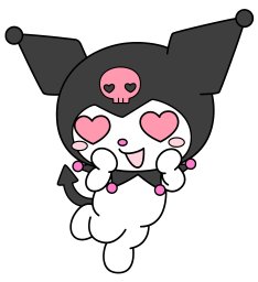 Куроми с сердечками в глазах 1