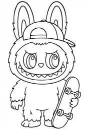 Скейтбордист Лабубу