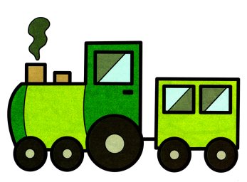 Паровоз из двух составов 1