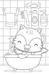 Лисичка в ванне 0