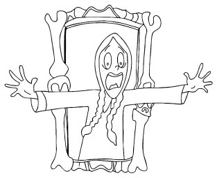 Испуганная Уэнсдей 0