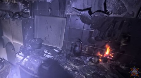 В Гродно горела квартира в многоэтажке, погибла пенсионерка