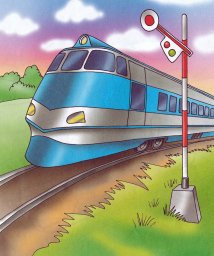 Поезд на светофоре 1