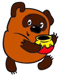 Винни Пух несет мед 1