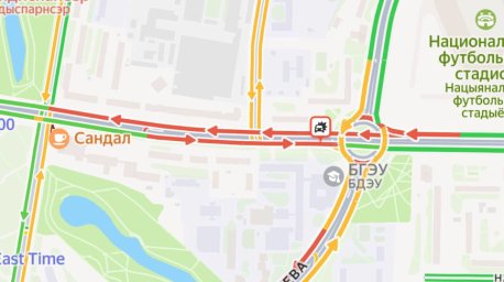 В Минске из-за ДТП затруднено движение по пр.Партизанскому