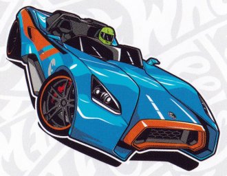 Гонщик Хот Вилс на вираже 1