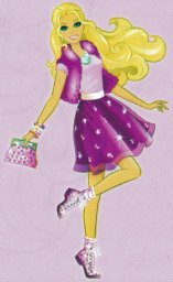 Барби в меховом жилете 1