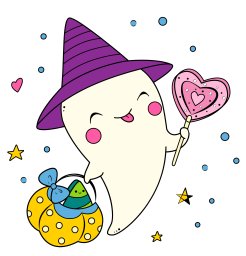 Привидение со сладостями 1