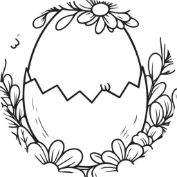 Яйцо с цветами