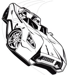 Гонщик Хот Вилс на вираже 0