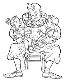 Клоун с детьми 0