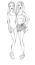 Барби с подругой собрались на пляж 0