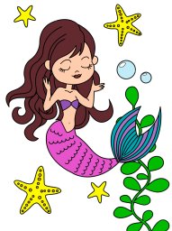 Красивая русалка 1