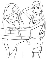 Барби делает прическу 0