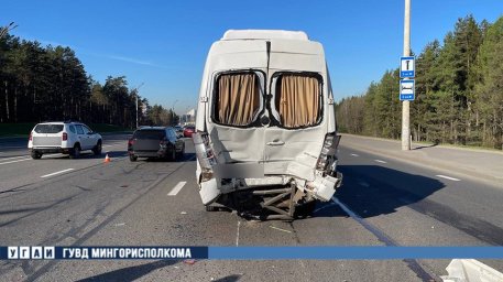 Пассажир автобуса пострадал в ДТП на пр. Независимости в Минске