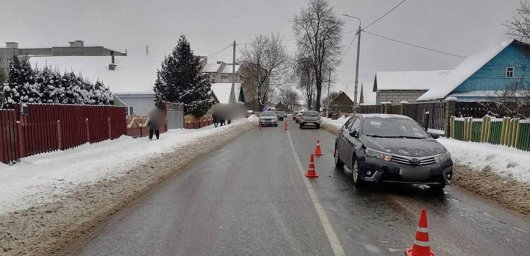 Пьяный пешеход попал под колеса авто в Вилейке