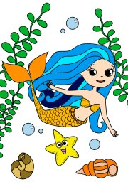 Русалка и водоросли 1