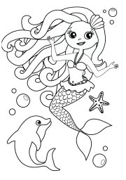 Русалка с дельфинчиком 0