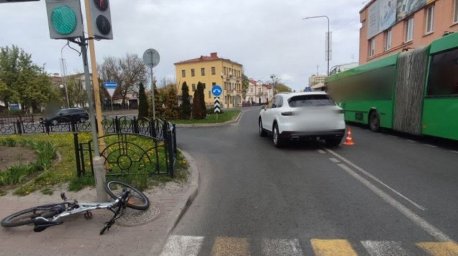 В Белоозерске и Пинске два велосипедиста пострадали из-за нарушения ПДД